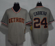 Detroit Tigers #24 Miguel Cabrera Grey Cooperstown Throwback Stitched MLB Jersey