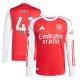 Declan Rice Arsenal adidas 2025/26 Home Long Sleeve Player Jersey - Red