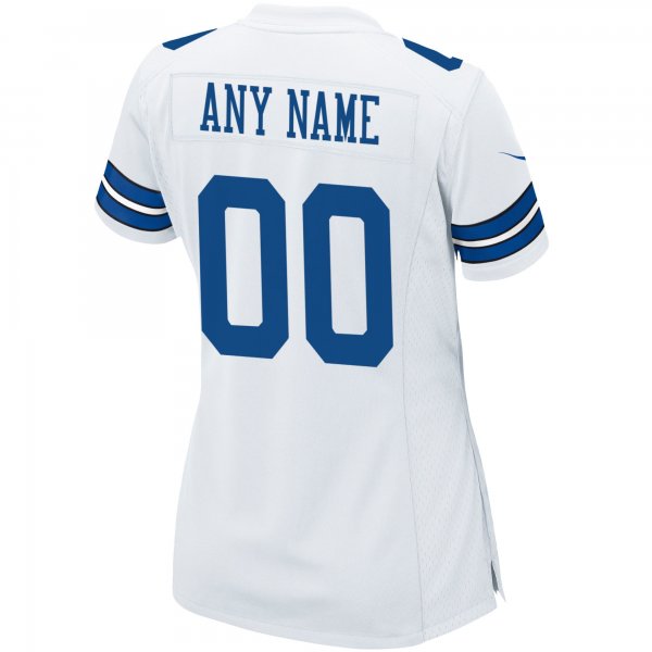 Women's Nike White Dallas Cowboys Custom Game Jersey