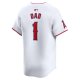 Men's Los Angeles Angels Nike White #1 Dad Home Limited Jersey