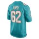 Men's Miami Dolphins James Empey Nike Aqua Game Player Jersey