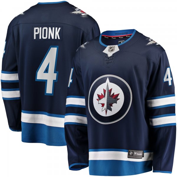 Men's Winnipeg Jets Neal Pionk Fanatics Navy Home Breakaway Player Jersey