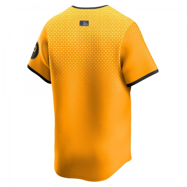 Men's Pittsburgh Pirates Nike Gold City Connect Limited Jersey