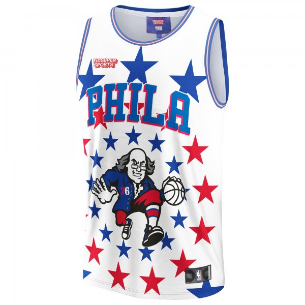 Unisex Philadelphia 76ers NBA & KidSuper Studios by Fanatics White Hometown Jersey