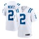 Men's Indianapolis Colts Carson Wentz Nike White Game Jersey