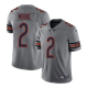 Men's Nike Chicago Bears #2 D.J. MOORE Silver Vapor Limited NFL Jersey