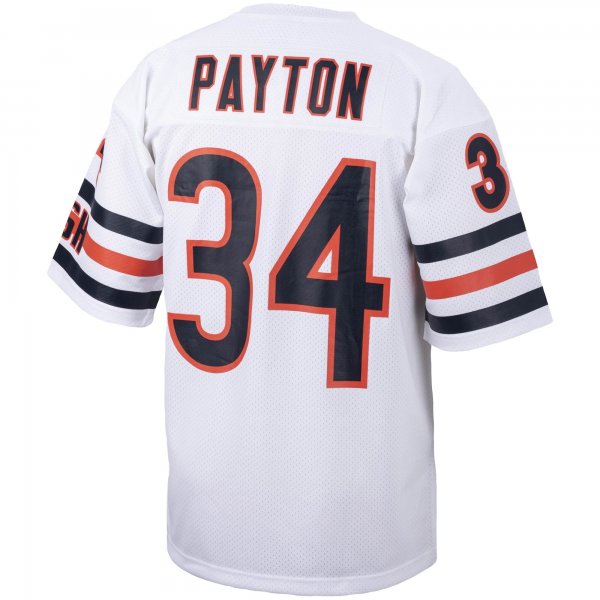 Men's Chicago Bears Walter Payton Mitchell & Ness White Big & Tall 1985 Retired Player Replica Jersey