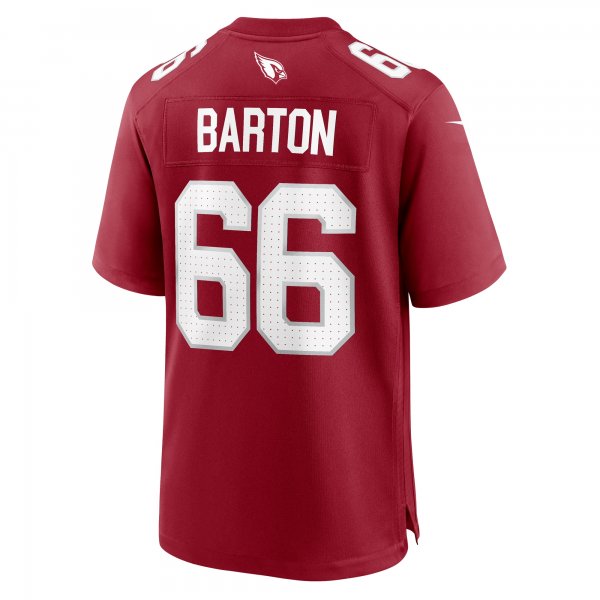 Men's Arizona Cardinals Jackson Barton Nike  Cardinal Team Game Jersey