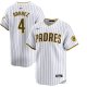 Men's San Diego Padres #4 Luis Arraez Nike White Home Limited Player Jersey