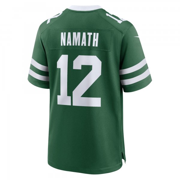 Men's New York Jets Joe Namath Nike Legacy Green Game Jersey