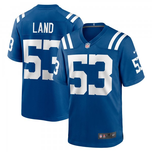 Men's Indianapolis Colts Isaiah Land Nike  Royal Team Game Jersey