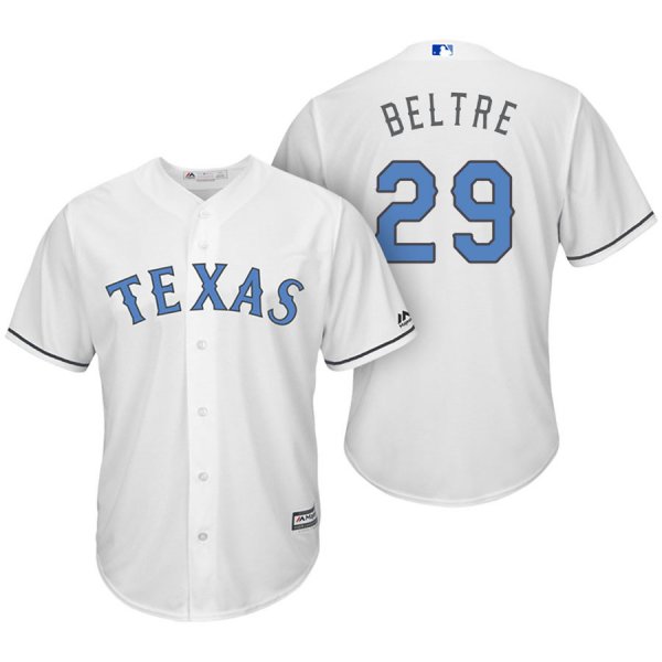 Texas Rangers #29 Adrian Beltre 2017 Father's Day White Jersey