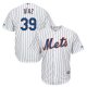 Men's New York Mets #39 Edwin Diaz Majestic White Royal Home Cool Base Player MLB Jersey