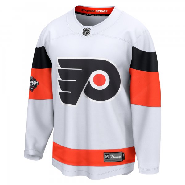 Men's Philadelphia Flyers  Fanatics White 2024 NHL Stadium Series Breakaway Jersey