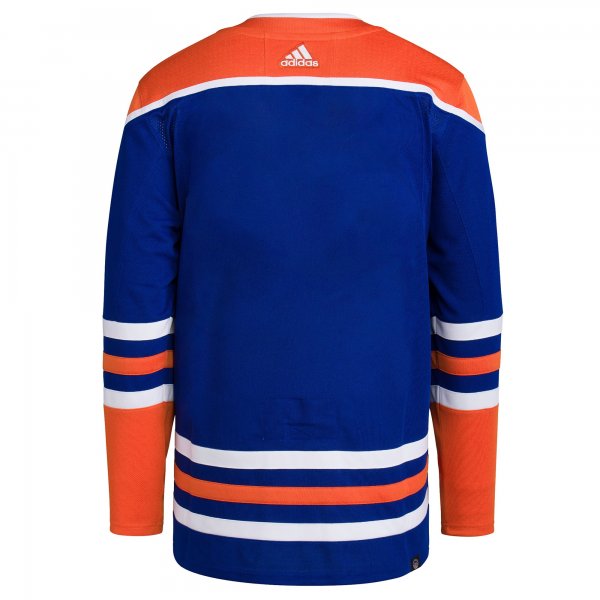 Men's Edmonton Oilers adidas Royal Home Primegreen Blank Jersey