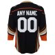 Youth Anaheim Ducks  Black Home Replica Custom Jersey