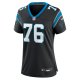 Women's Carolina Panthers Calvin Throckmorton Nike  Black Team Game Jersey