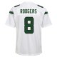 Youth New York Jets Aaron Rodgers Nike White Game Jersey