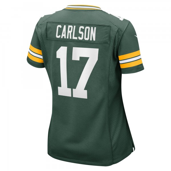 Women's Green Bay Packers Anders Carlson Nike  Green  Game Jersey