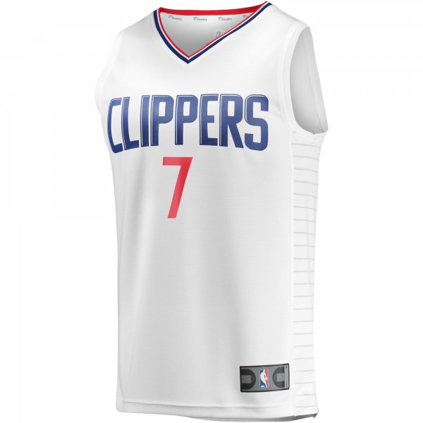 Men's LA Clippers Amir Coffey Fanatics White Fast Break Player Jersey - Association Edition