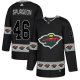 Adidas Minnesota Wild #46 Jared Spurgeon Black Team Logo Fashion Stitched NHL Jersey