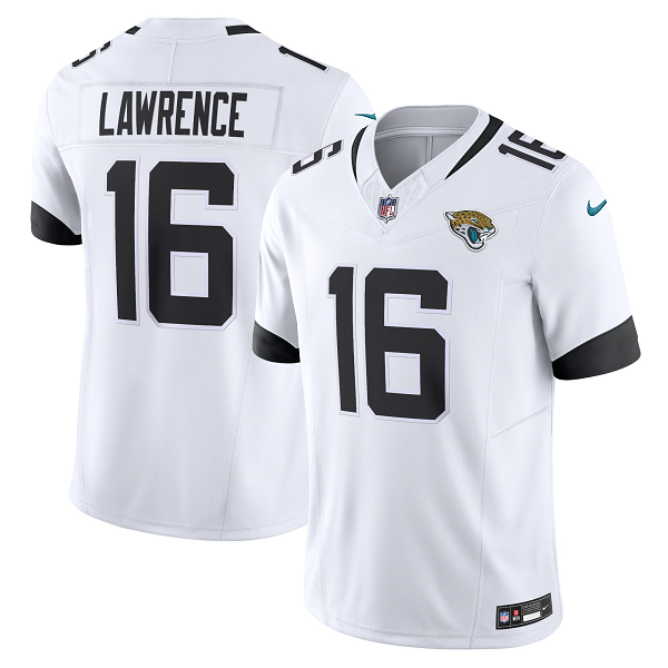 Men's Jacksonville Jaguars #16 Trevor Lawrence Nike White  Vapor F.U.S.E. Limited NFL Jersey