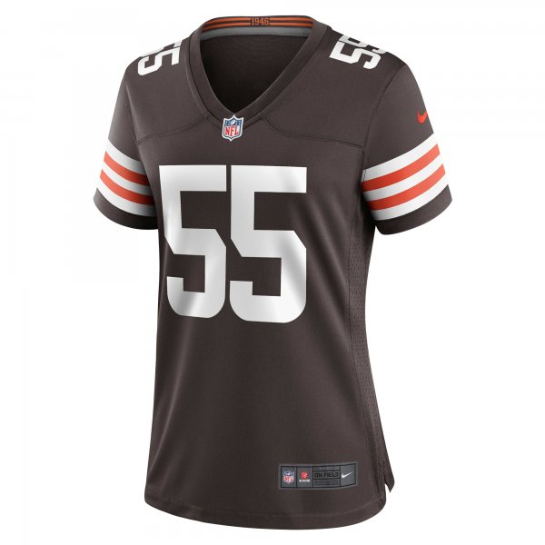 Women's Cleveland Browns Ethan Pocic Nike Brown Game Jersey