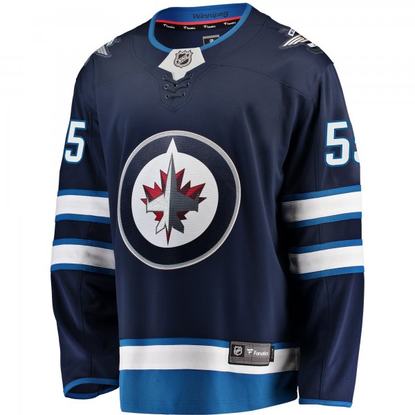 Men's Winnipeg Jets Mark Scheifele Fanatics Navy Breakaway Replica Jersey