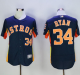 Houston Astros #34 Nolan Ryan Navy Blue Flexbase Collection Stitched MLB Jersey