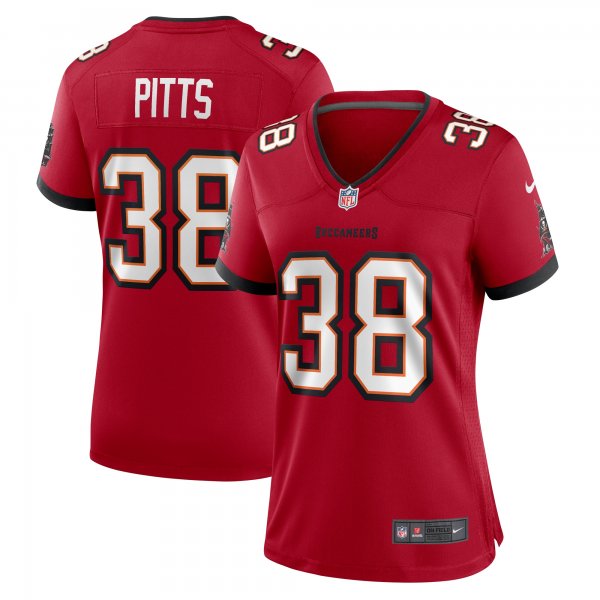 Women's Tampa Bay Buccaneers Derrek Pitts Nike  Red  Game Jersey