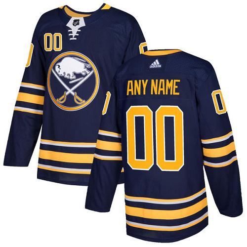 Men's Adidas Buffalo Sabres Navy Blue Home NHL Customized Jersey