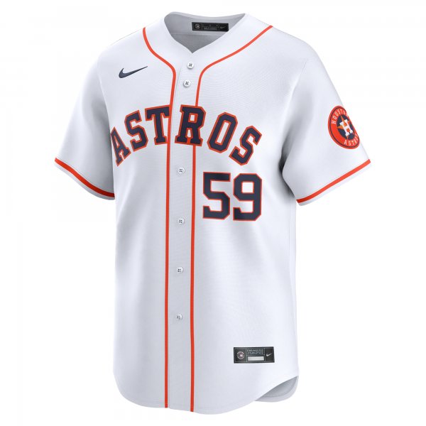 Men's Houston Astros Framber Valdez Nike White Home Limited Player Jersey