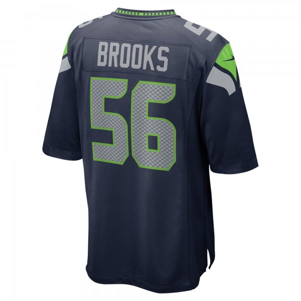 Men's Seattle Seahawks Jordyn Brooks Nike College Navy Player Game Jersey