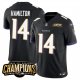 Men's Baltimore Ravens #14 Kyle Hamilton Black 2023 F.U.S.E. AFC North Champions Vapor Limited NFL Jersey