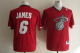 Men's Miami Heat #6 LeBron James Red 2013 Christmas Day Swingman Stitched NBA Jersey