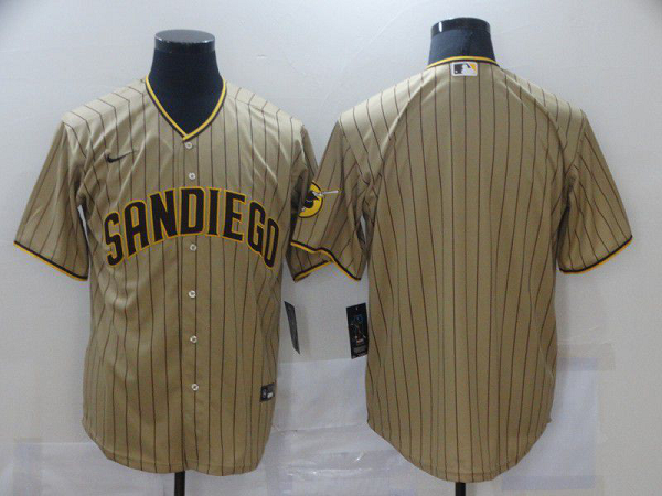 Men San Diego Padres Blank brown stripe Game Nike MLB Jerseys