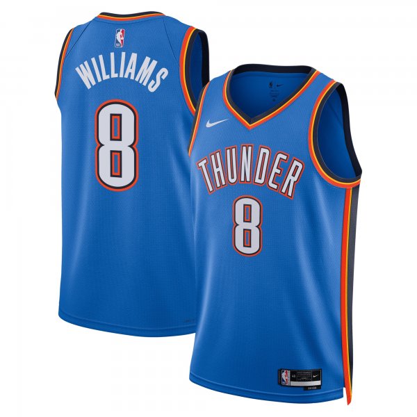 Unisex Oklahoma City Thunder Jalen Williams Nike Blue Swingman Replica Jersey - Icon Edition