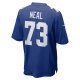 Men's New York Giants Evan Neal Nike Royal Player Game Jersey