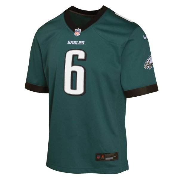 Youth Philadelphia Eagles DeVonta Smith Nike Midnight Green Game Jersey