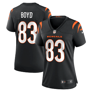 Women's Cincinnati Bengals #83 Tyler Boyd Game Black Jersey