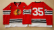 Mitchell And Ness 1960-61 Chicago Blackhawks #35 Tony Esposito Red Stitched NHL Jersey