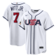 Men's USA Baseball Bobby Witt Jr. Nike White 2026 World Baseball Classic Home Stadium Jersey