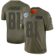 Men's Detroit Lions #81 Calvin Johnson Camo Stitched NFL Limited 2019 Salute To Service Jersey