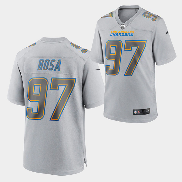 Men's Nike NFL Los Angeles Chargers Joey Bosa #97 Gray Atmosphere Fashion Game Jersey