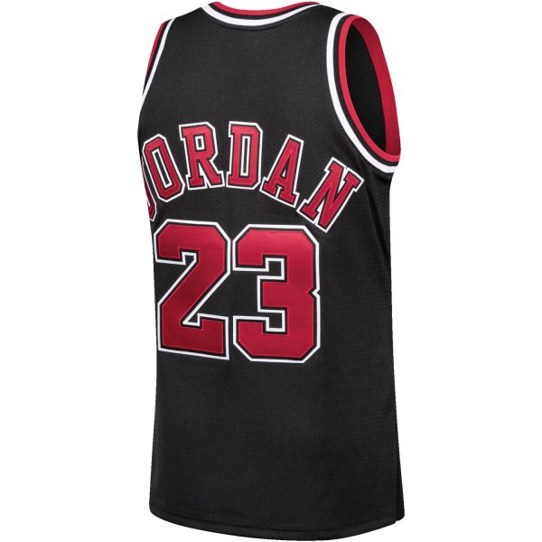 Men's Chicago Bulls Michael Jordan Mitchell & Ness Black 1997/98 Hardwood Classics Jersey