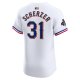 Men's Texas Rangers Max Scherzer Nike White 2024 Gold Collection Elite Player Jersey