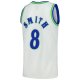 Men's Atlanta Hawks Steve Smith Mitchell & Ness Cream Chainstitch Swingman Jersey