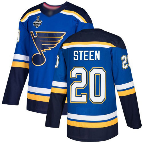 St. Louis Blues #20 Alexander Steen Blue Home Stanley Cup Final Bound Stitched Adidas NHL Jersey