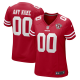 Women's San Francisco 49ers Nike Scarlet 75th Anniversary Custom Limited Jersey