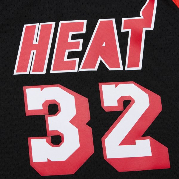 Men's Miami Heat Harold Miner Mitchell & Ness Black 1992/93 Hardwood Classics Swingman Throwback Jersey